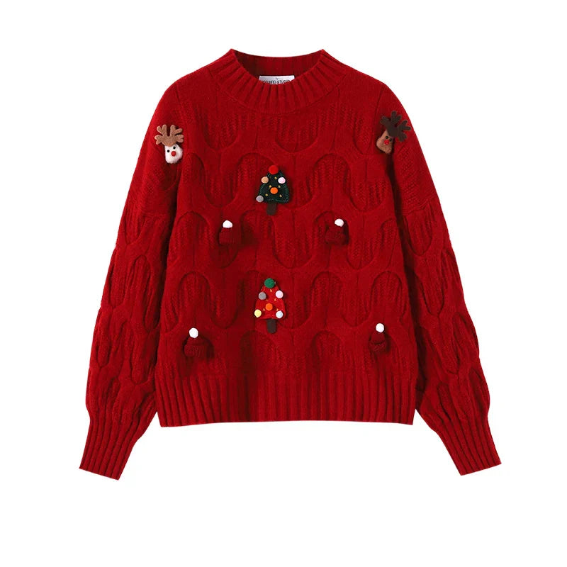 Mirla | Ful Jultröja - Dam Jultröja I Vintagestil-Eva Jonsson