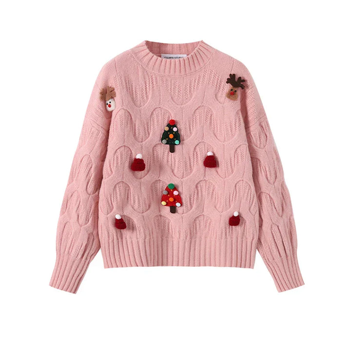 Mirla | Ful Jultröja - Dam Jultröja I Vintagestil-Eva Jonsson