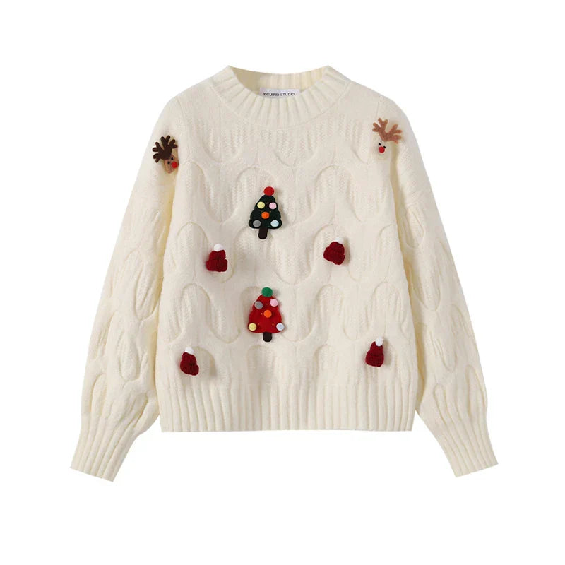Mirla | Ful Jultröja - Dam Jultröja I Vintagestil-Eva Jonsson