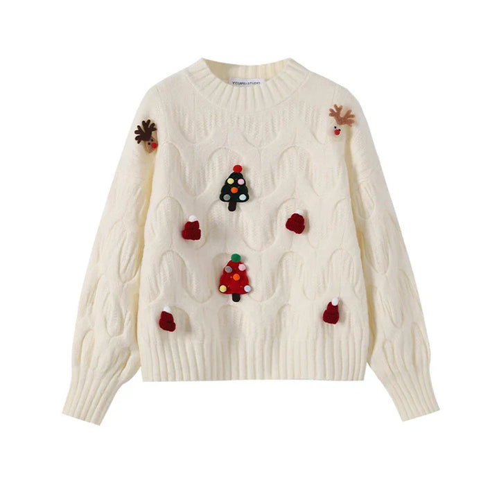 Mirla | Ful Jultröja - Dam Jultröja I Vintagestil-Eva Jonsson