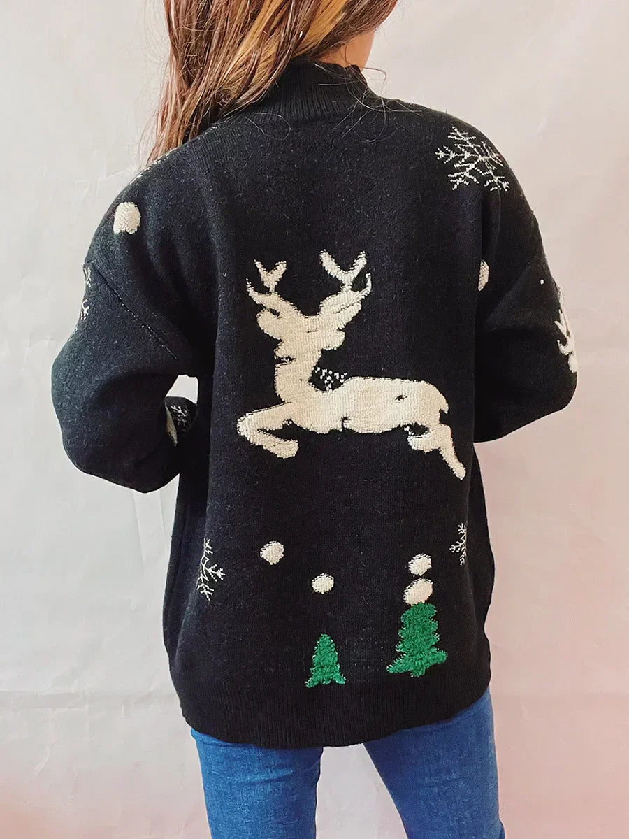 Mirla | Ful Jultröja - Hög Krage och Långa Ärmar-Eva Jonsson