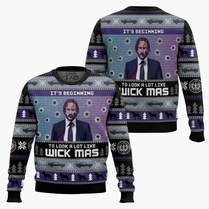 Mirla | Ful Jultröja - Rolig "Wick-Mas" Tröja för Fans, Jul, Fest-Eva Jonsson