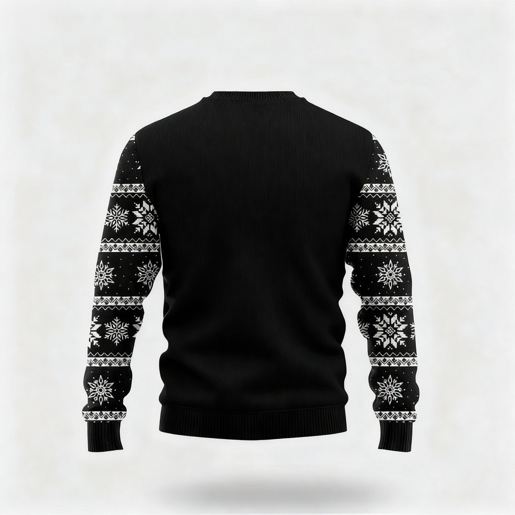 Mirla | Funny Skull Print - Black Holiday Icon Sweater-Eva Jonsson