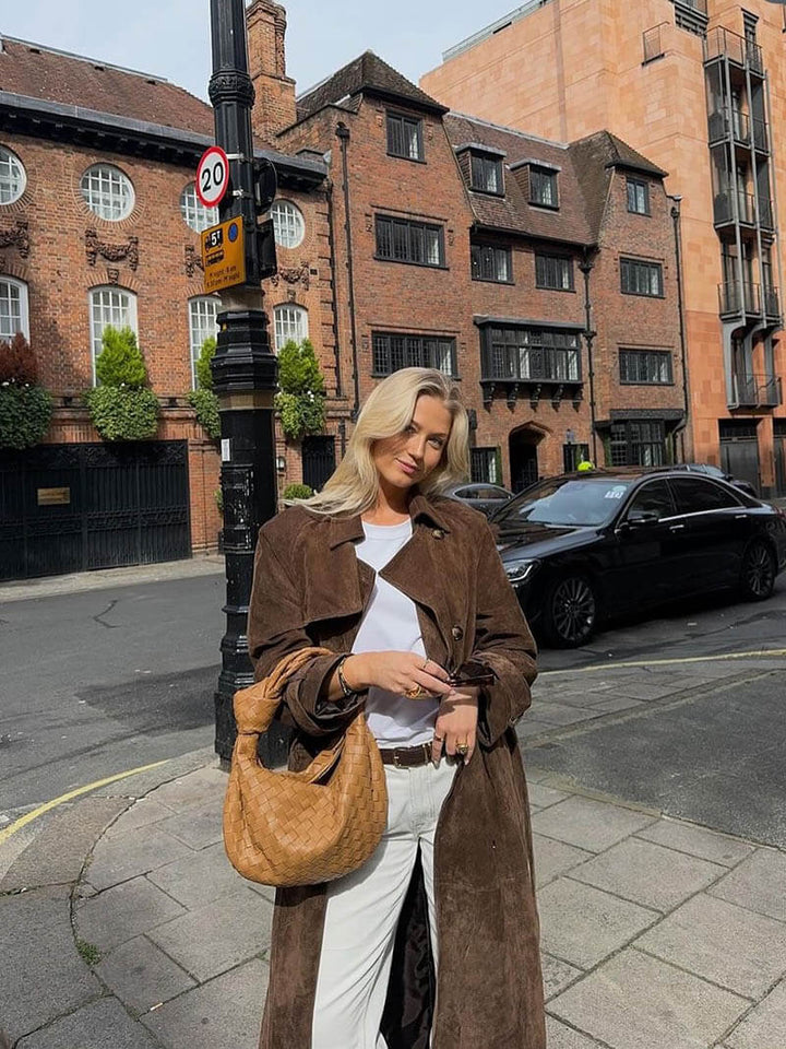 Mirla | Fuskmocka Trenchcoat-Eva Jonsson