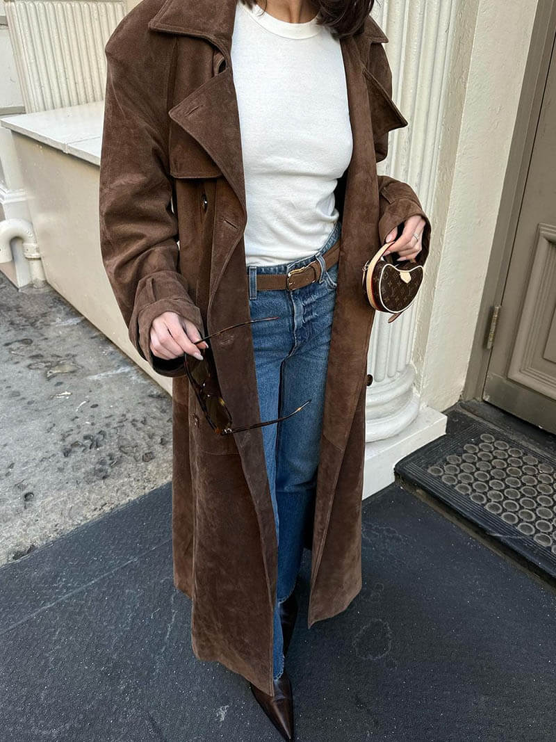 Mirla | Fuskmocka Trenchcoat-Eva Jonsson