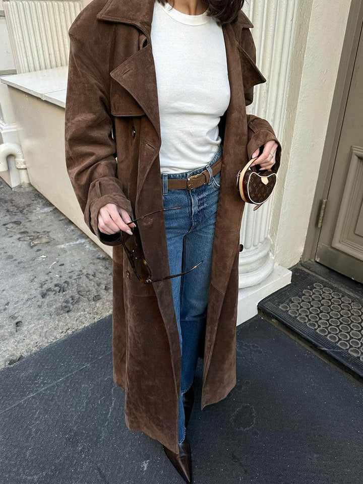 Mirla | Fuskmocka Trenchcoat-Eva Jonsson