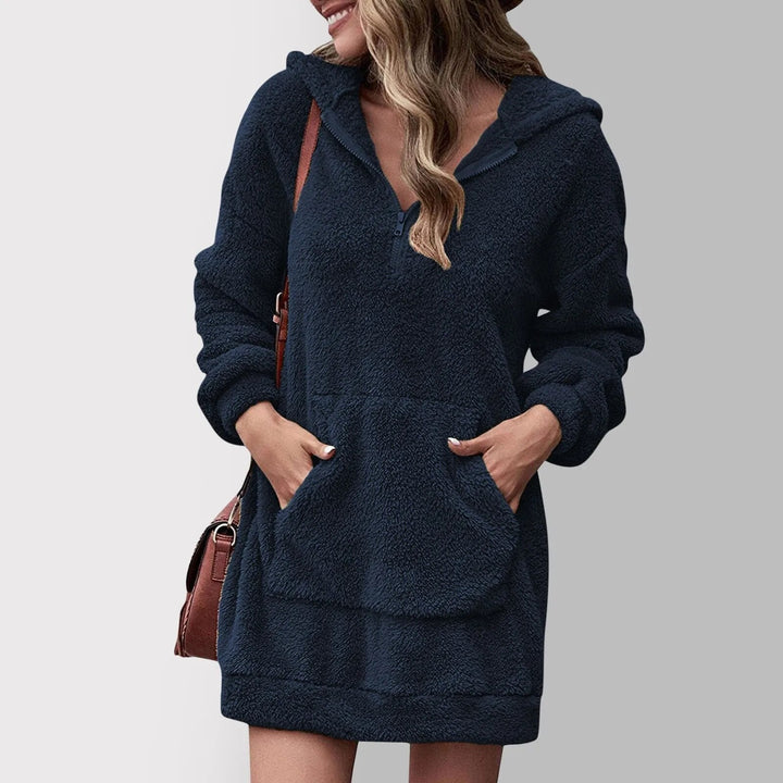 Mirla | Fuzzy Hoodie Dress-Eva Jonsson