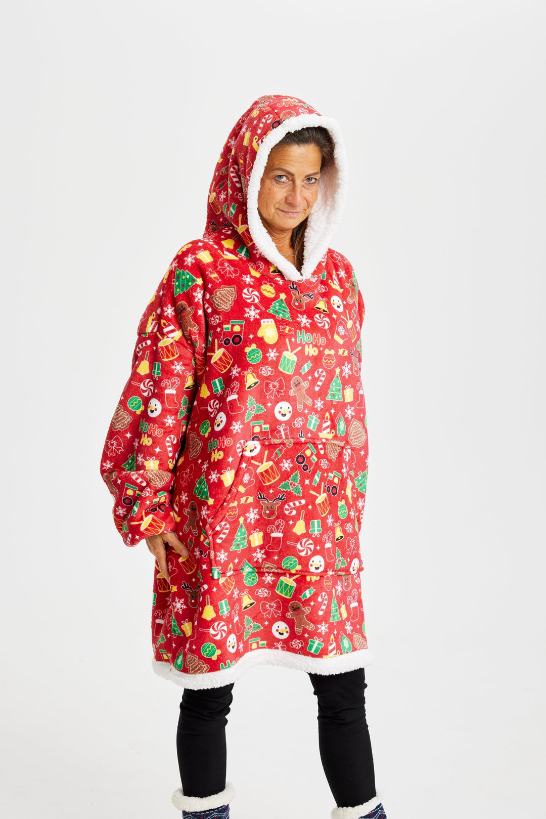 Mirla | Galen Dreamhoodie Röd-Eva Jonsson