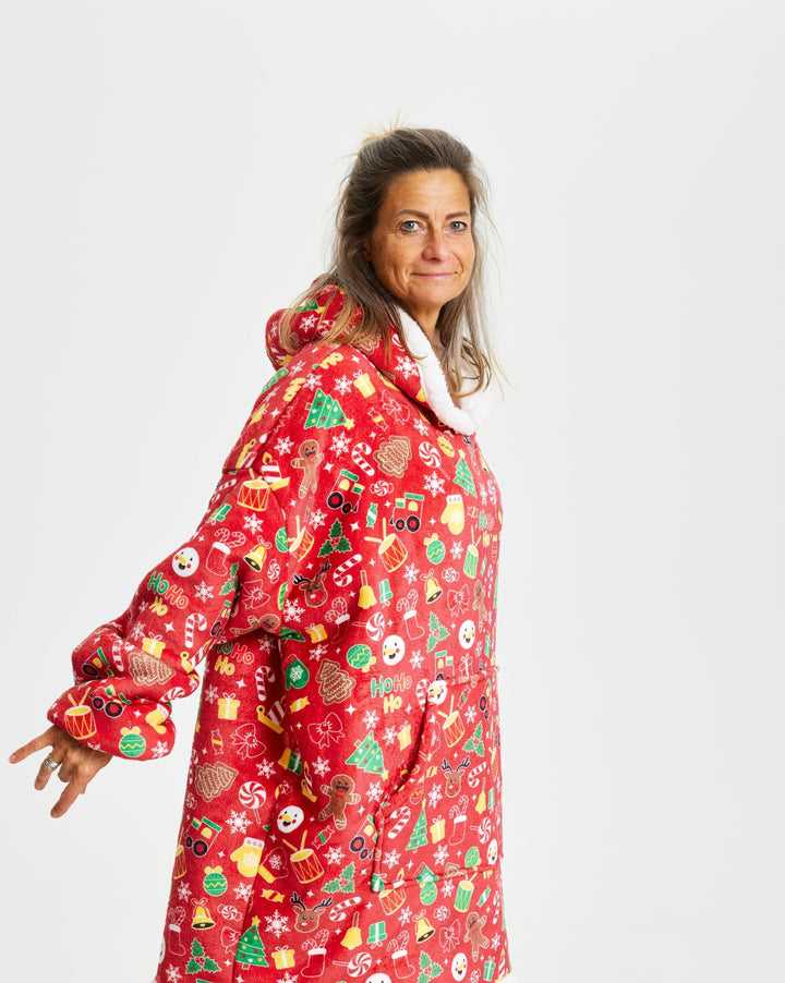 Mirla | Galen Dreamhoodie Röd-Eva Jonsson