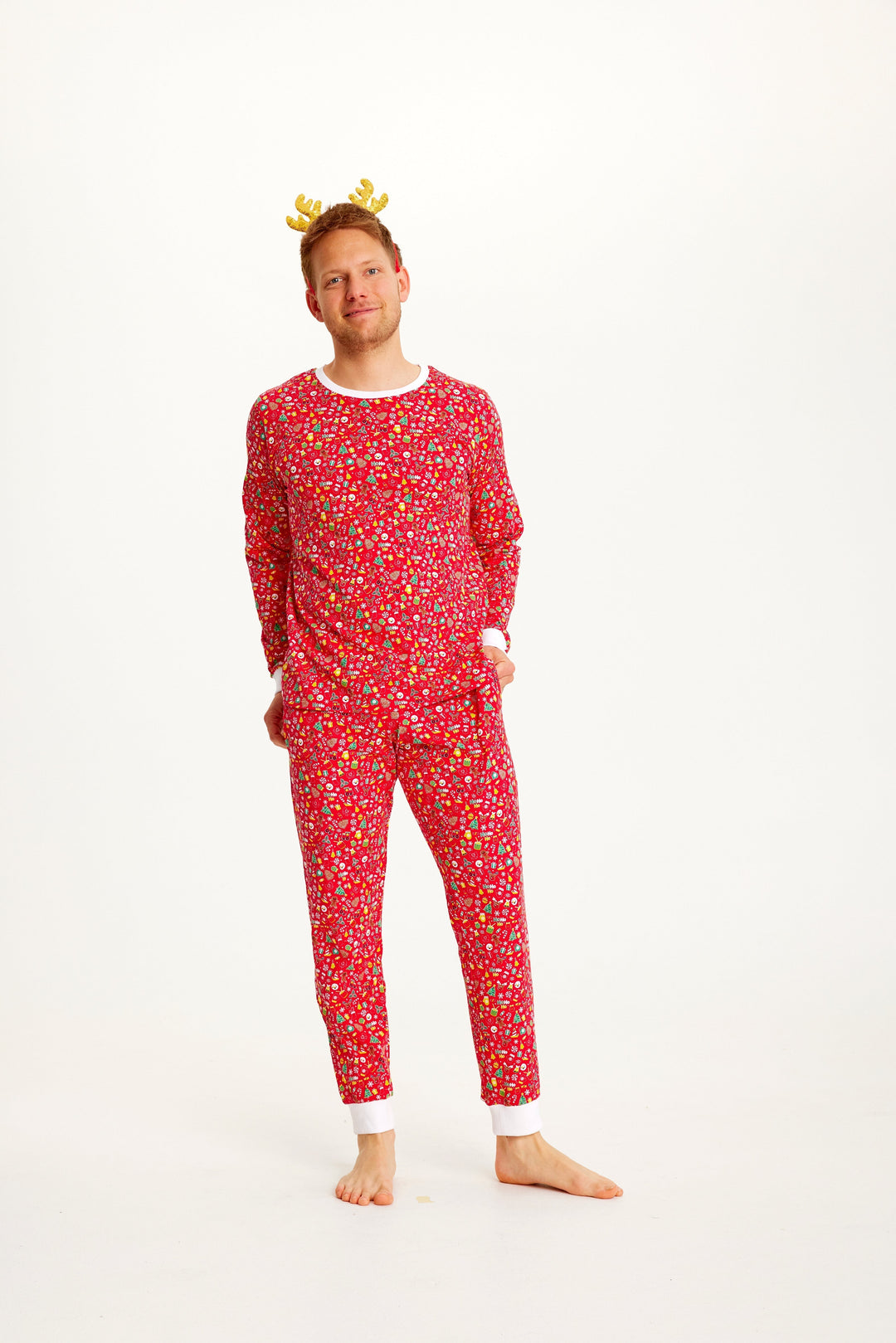 Mirla | Galna julpyjamasar Röd Herr-Eva Jonsson