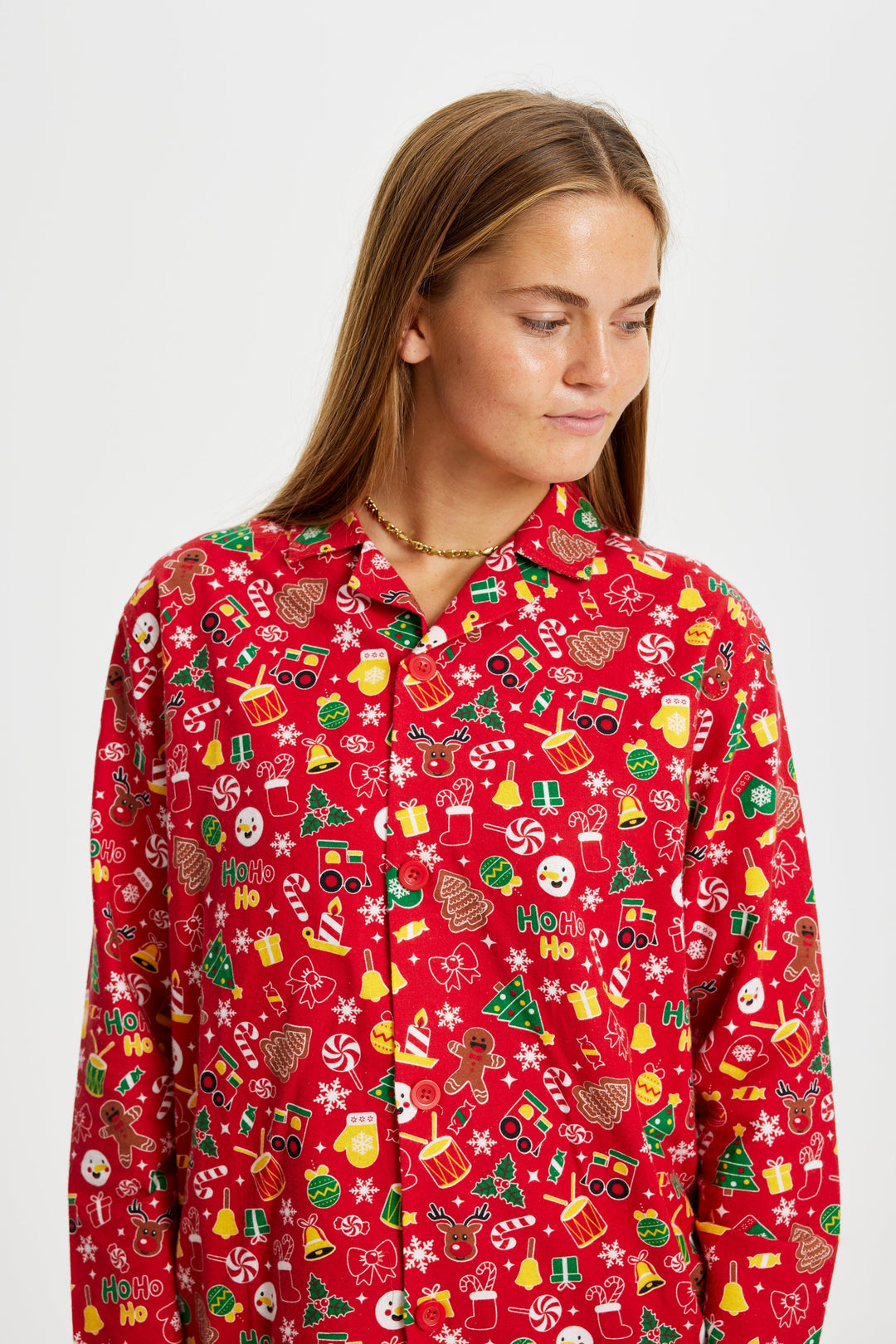 Mirla | Galna julpyjamaser Flanell Röd Kvinnor-Eva Jonsson