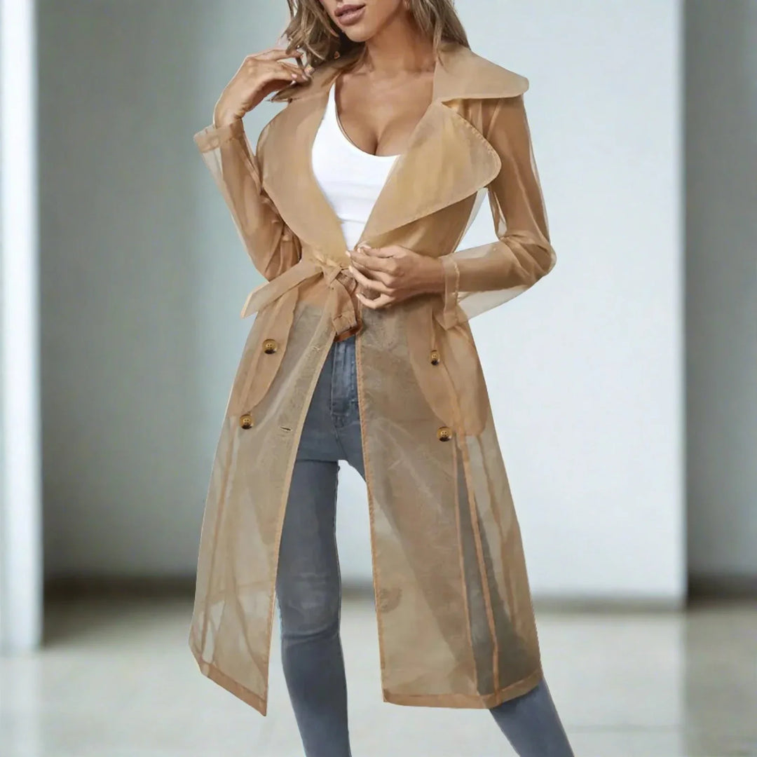 Mirla | Genomskinlig Trenchcoat-Eva Jonsson