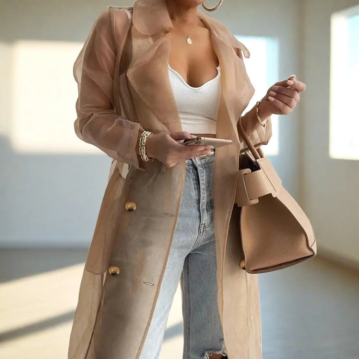 Mirla | Genomskinlig Trenchcoat-Eva Jonsson
