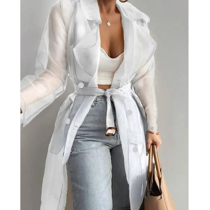 Mirla | Genomskinlig Trenchcoat-Eva Jonsson