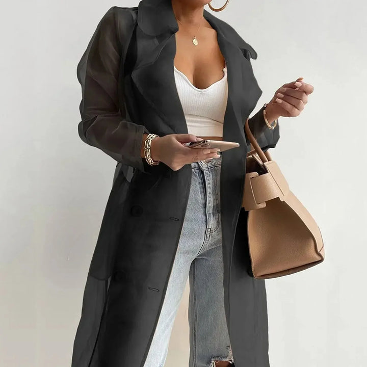 Mirla | Genomskinlig Trenchcoat-Eva Jonsson