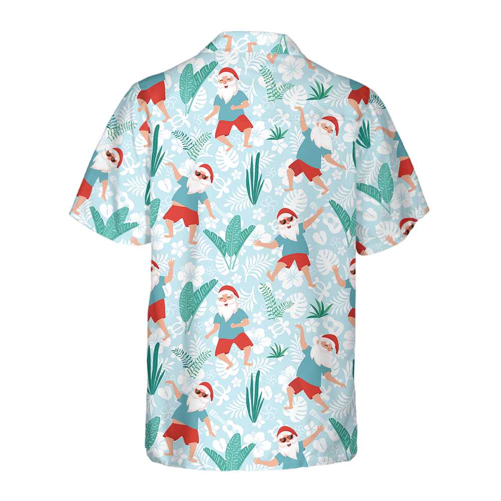 Mirla | Glad Dansande Jultomte Hawaii-Skjorta Rolig Jultomte-Tröja Present För Jul-Eva Jonsson