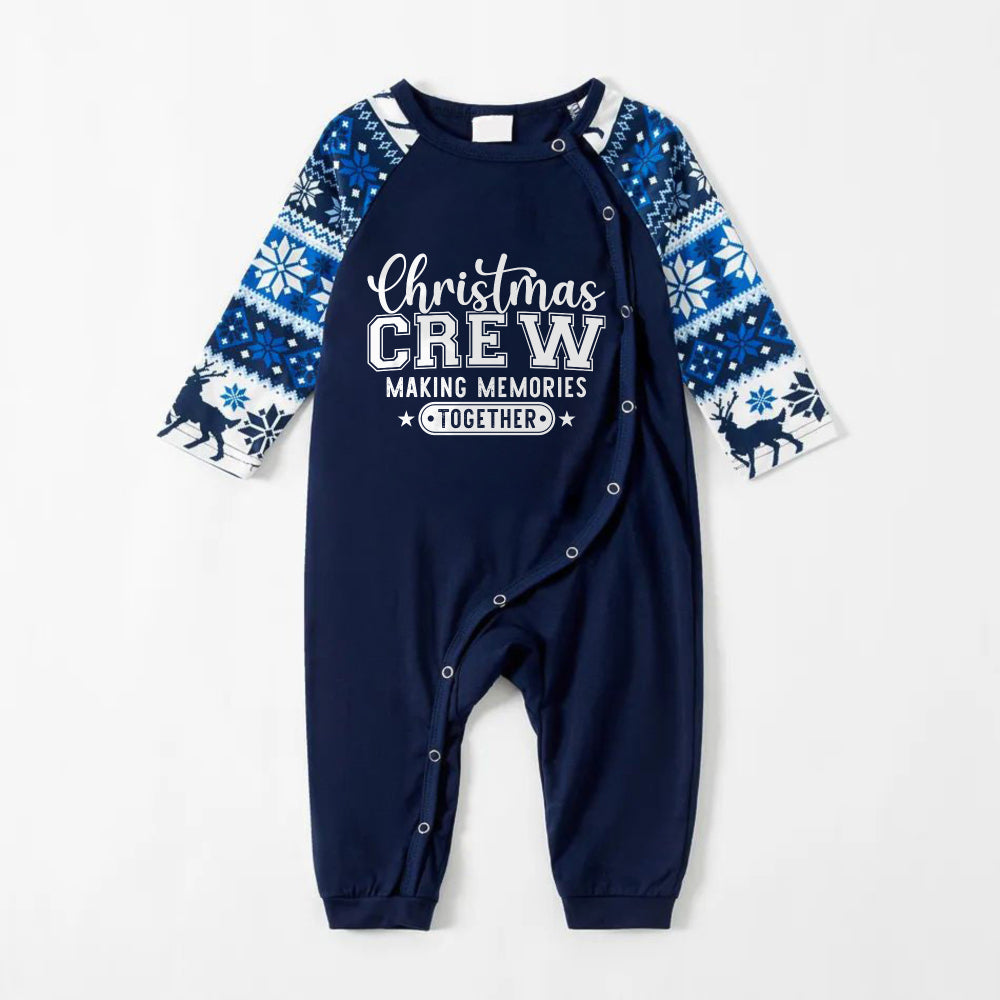 Mirla | Glädje Blå Julpyjamas-Set med Glada Citat-Eva Jonsson