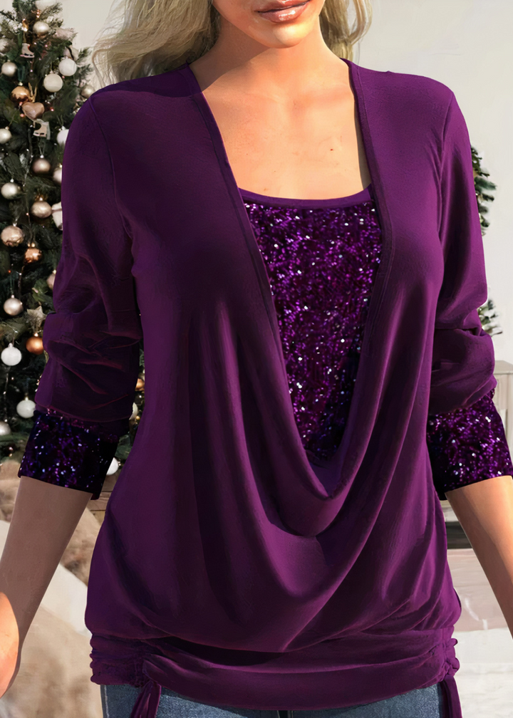 Mirla | Glamour 2024 Raffinerad Glittrande Blusar-Eva Jonsson