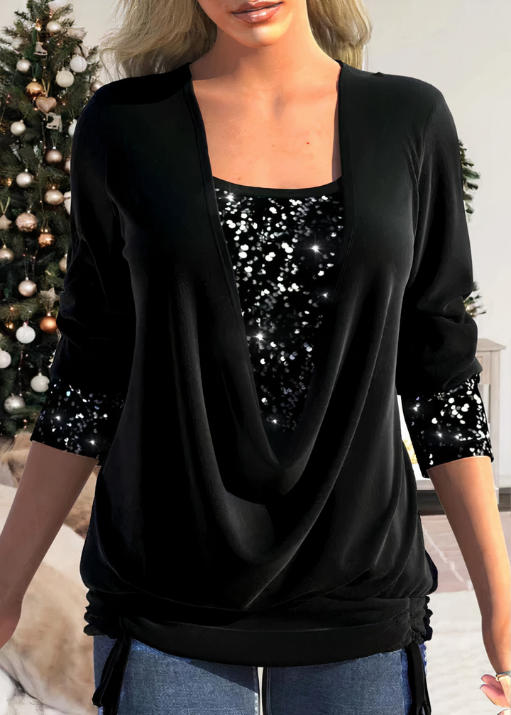 Mirla | Glamour 2024 Raffinerad Glittrande Blusar-Eva Jonsson