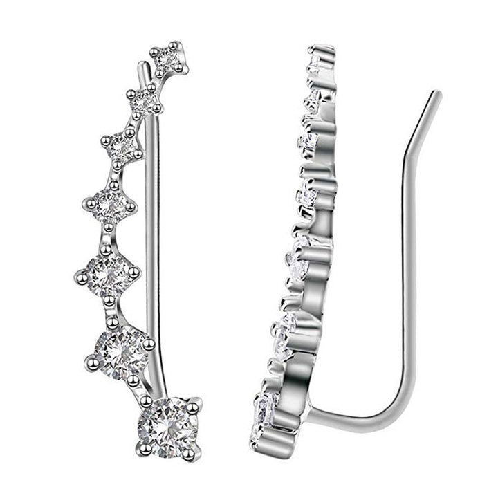 Mirla | Glamour | Skimrande Zirkon 925 Sterling Silver Örhänge-Eva Jonsson