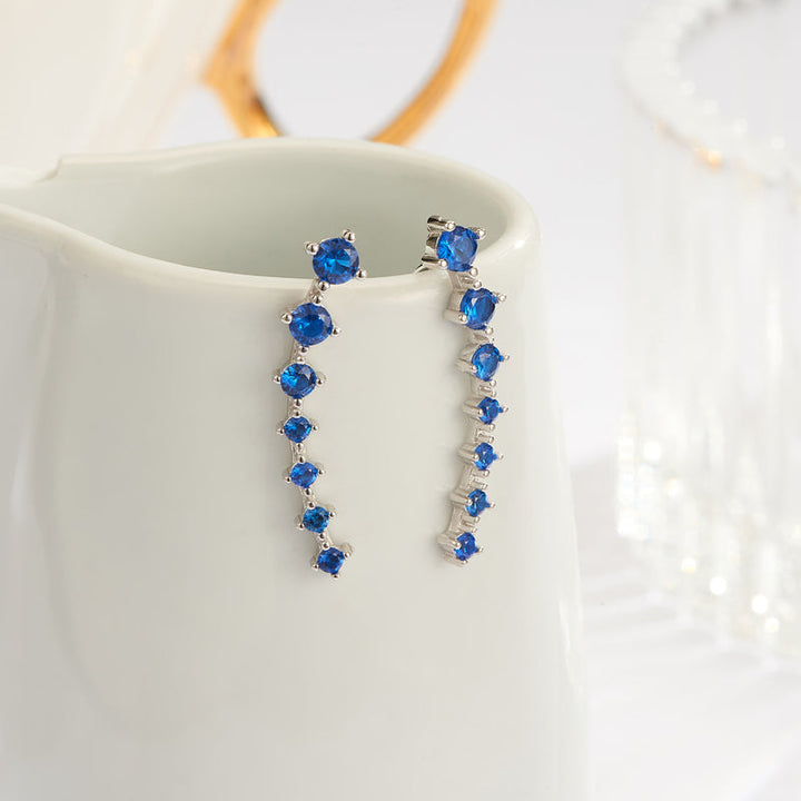 Mirla | Glamour | Skimrande Zirkon 925 Sterling Silver Örhänge-Eva Jonsson