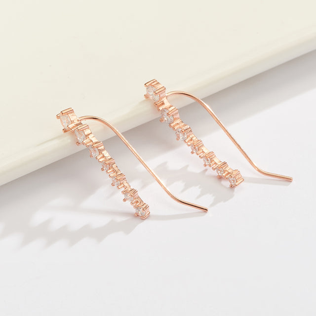 Mirla | Glamour | Skimrande Zirkon 925 Sterling Silver Örhänge-Eva Jonsson