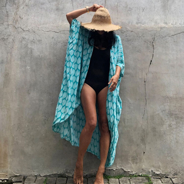 Mirla | Glamourös Solskydd Resort Strandklänning Cover Up-Eva Jonsson