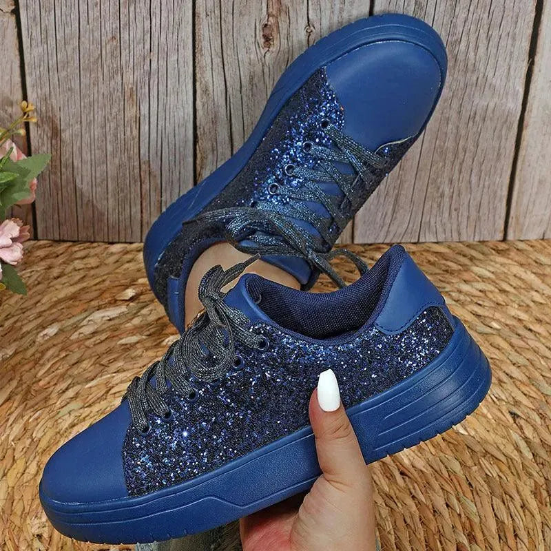 Mirla | Glittrande Sneakers Med Paljetter-Eva Jonsson