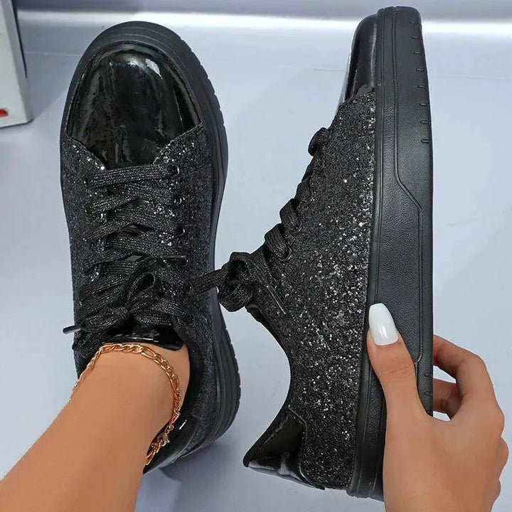 Mirla | Glittrande Sneakers Med Paljetter-Eva Jonsson