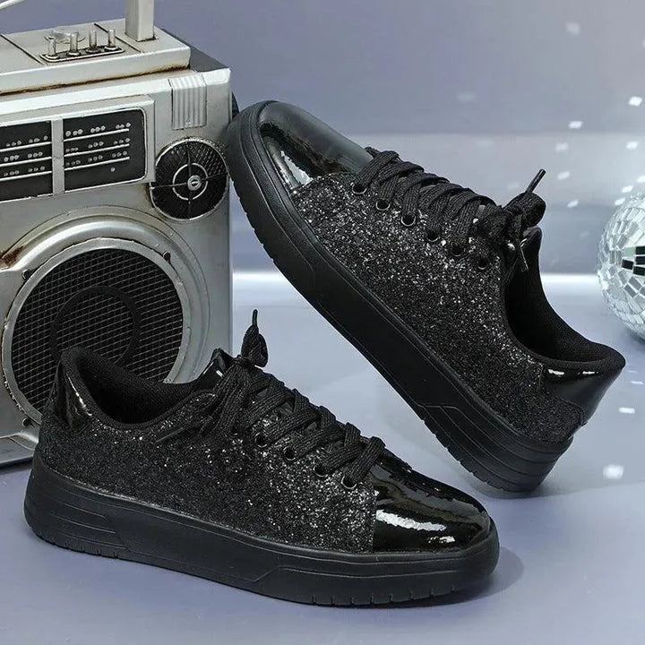 Mirla | Glittrande Sneakers Med Paljetter-Eva Jonsson