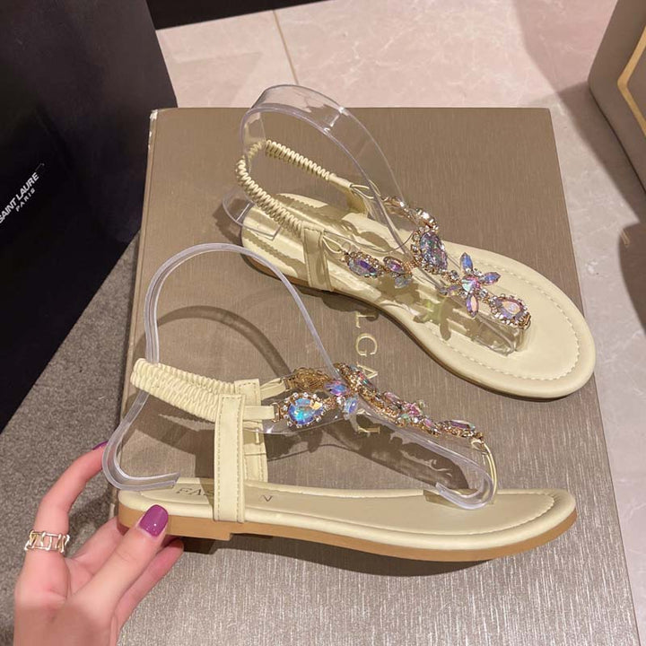 Mirla | Glittrande sandaler med strass-Eva Jonsson