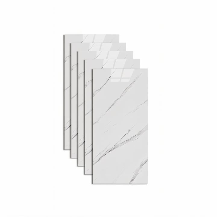 Mirla | GlossyLux PVC väggpaneler – Vattentäta & självhäftande för badrum & kök (30×60 cm)-Eva Jonsson