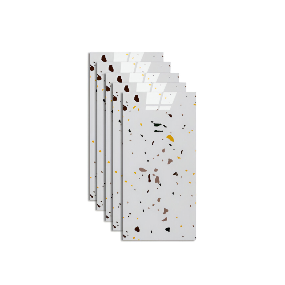 Mirla | GlossyLux PVC väggpaneler – Vattentäta & självhäftande för badrum & kök (30×60 cm)-Eva Jonsson