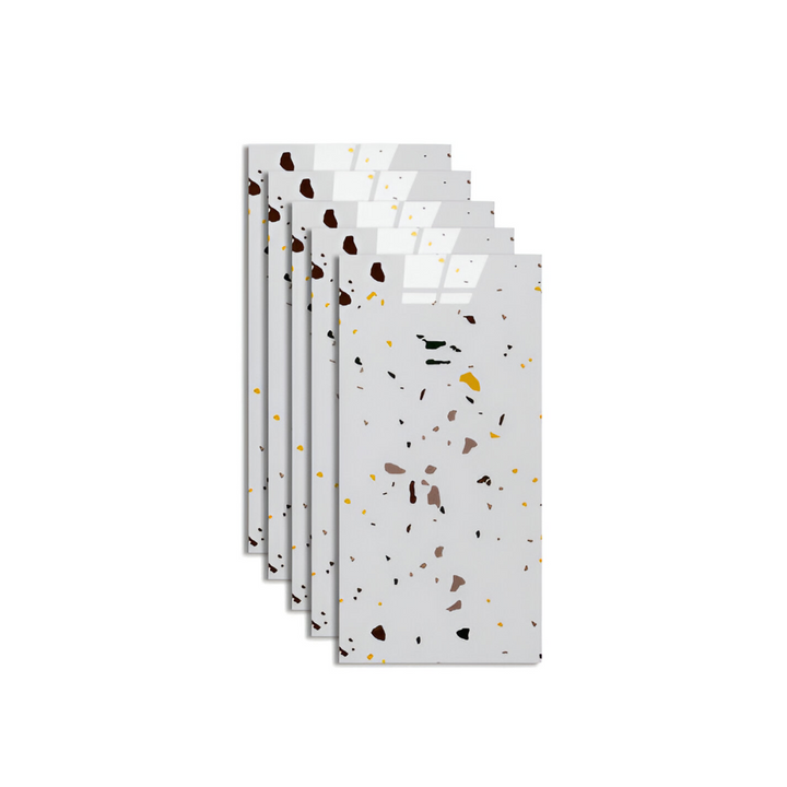 Mirla | GlossyLux PVC väggpaneler – Vattentäta & självhäftande för badrum & kök (30×60 cm)-Eva Jonsson