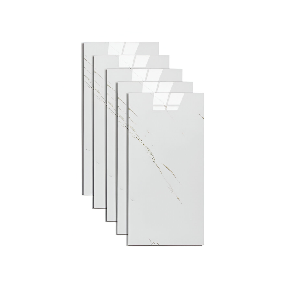 Mirla | GlossyLux PVC väggpaneler – Vattentäta & självhäftande för badrum & kök (30×60 cm)-Eva Jonsson