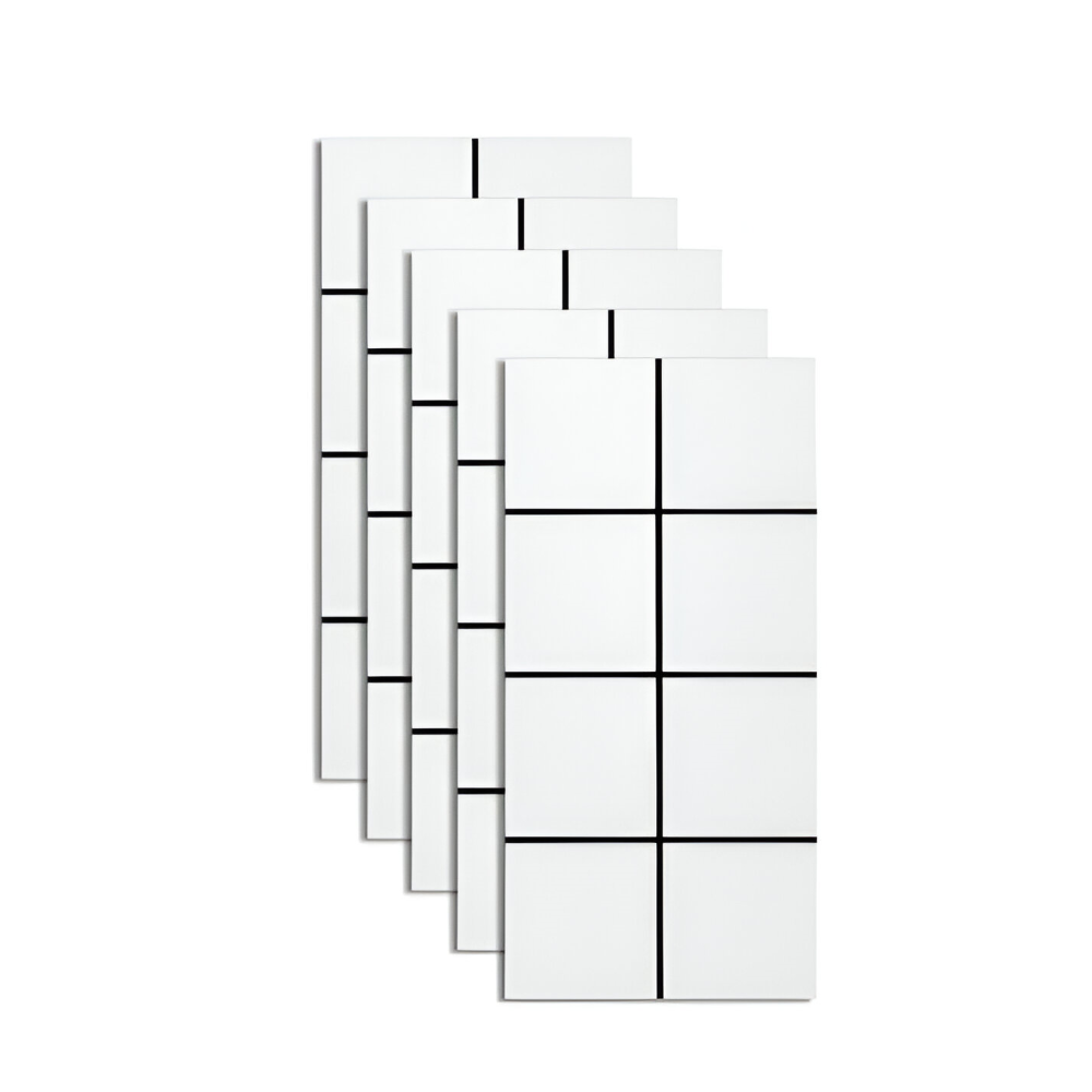 Mirla | GlossyLux PVC väggpaneler – Vattentäta & självhäftande för badrum & kök (30×60 cm)-Eva Jonsson