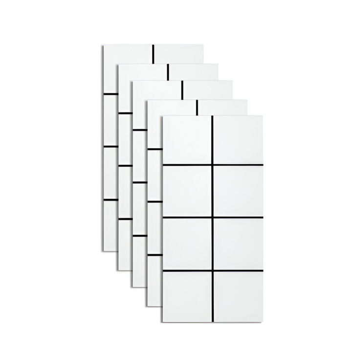 Mirla | GlossyLux PVC väggpaneler – Vattentäta & självhäftande för badrum & kök (30×60 cm)-Eva Jonsson