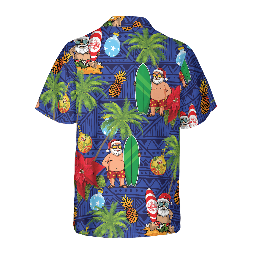 Mirla | God Jul Santa Claus 1 Hawaii Skjorta-Eva Jonsson