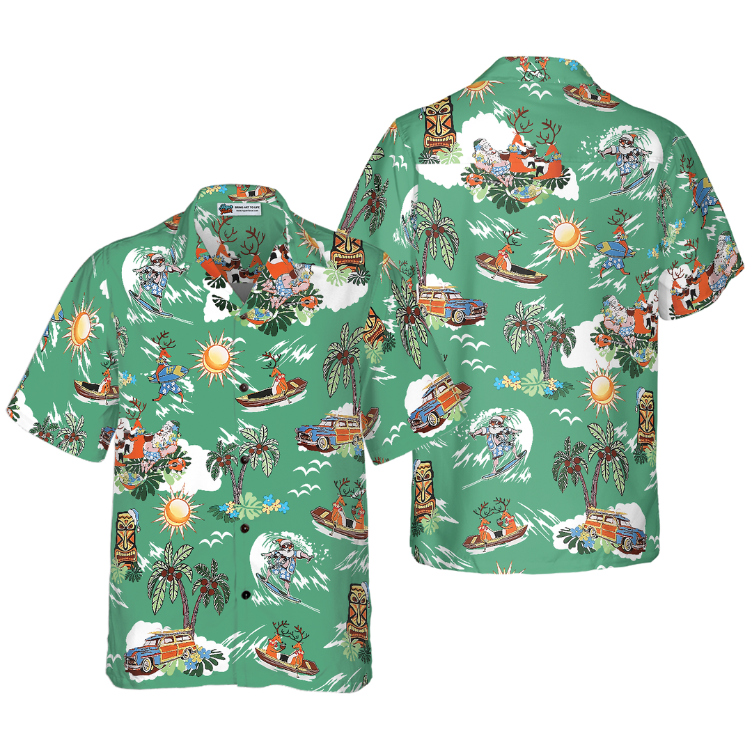 Mirla | God Jul Santa Claus 10 Hawaiiskjorta-Eva Jonsson