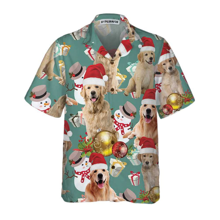 Mirla | Golden Retriever Jul Fira Hawaii-Shirt Golden Retriever Jul Dog Hawaii-Shirt Christmas Gift For Dog Lovers-Eva Jonsson