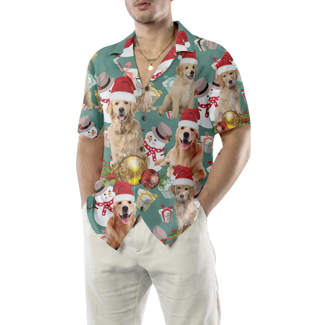 Mirla | Golden Retriever Jul Fira Hawaii-Shirt Golden Retriever Jul Dog Hawaii-Shirt Christmas Gift For Dog Lovers-Eva Jonsson