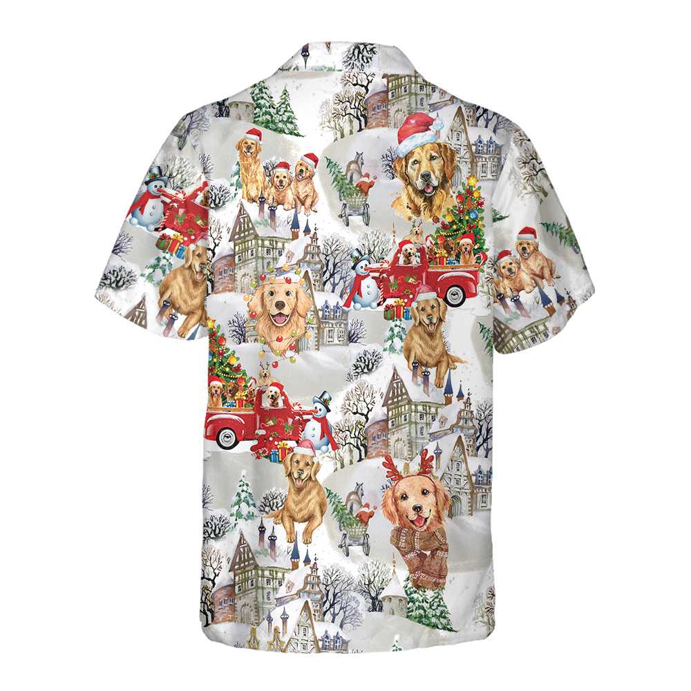 Mirla | Golden Retriever På Jul Hawaii Skjorta Golden Retriever Julskjorta Julklapp För Golden Retriever Älskare-Eva Jonsson