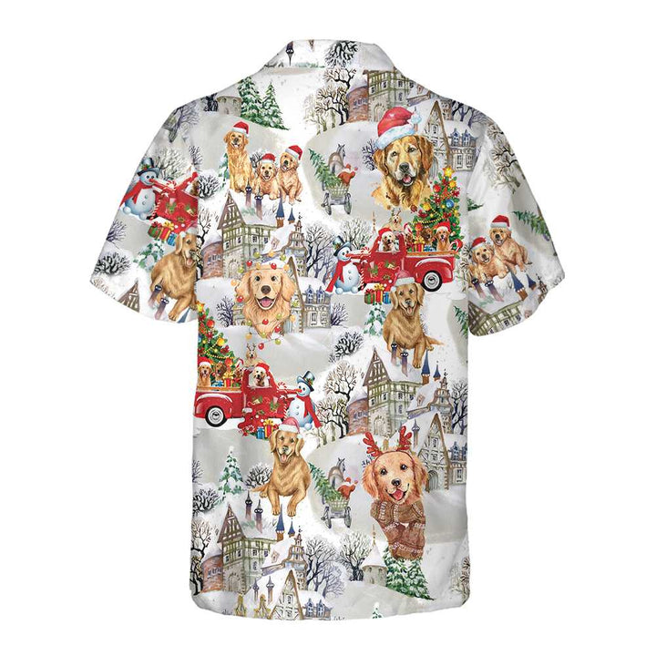 Mirla | Golden Retriever På Jul Hawaii Skjorta Golden Retriever Julskjorta Julklapp För Golden Retriever Älskare-Eva Jonsson
