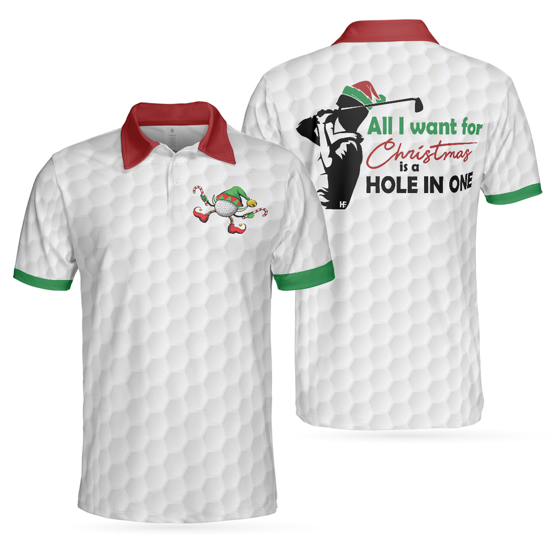 Mirla | Golf Everything I Want Polo-Shirt Present Idea For Male Golfers Fun Christmas Golf Shirt-Eva Jonsson