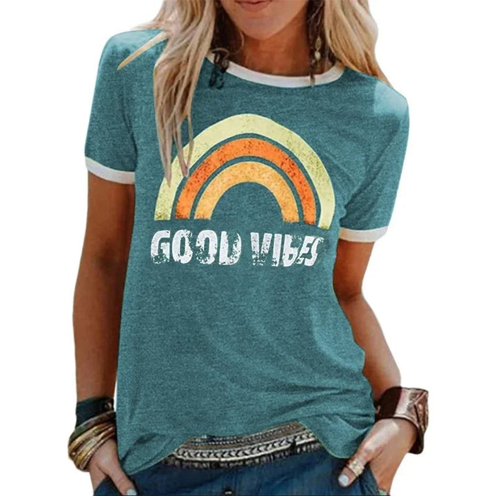 Mirla | Good Vibes T-Shirt-Eva Jonsson