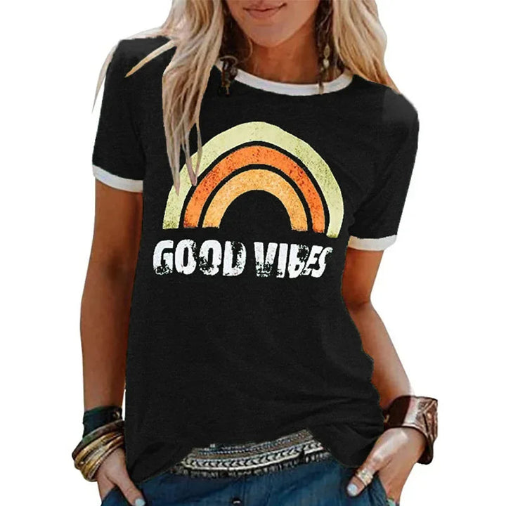 Mirla | Good Vibes T-Shirt-Eva Jonsson