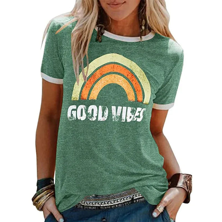Mirla | Good Vibes T-Shirt-Eva Jonsson