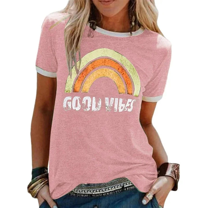 Mirla | Good Vibes T-Shirt-Eva Jonsson