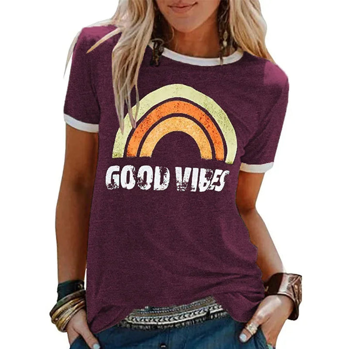 Mirla | Good Vibes T-Shirt-Eva Jonsson