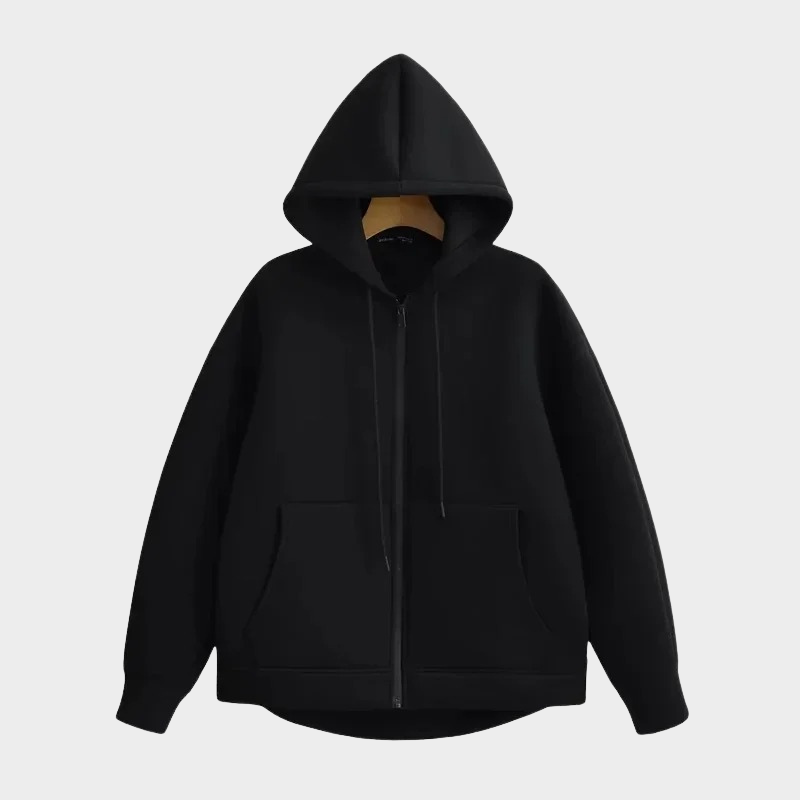 Mirla | Grundläggande Hoodie Jacket Av Bomull-Eva Jonsson